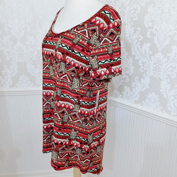 NWT LuLaRoe Christmas Scottie Dog Scottish Terrier Classic T-Shirt Size Medium - Picture 3 of 5